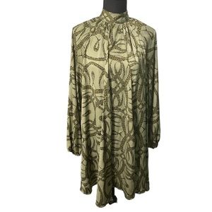 Richard Allan X H&M Stand Up Collar Satin Dress